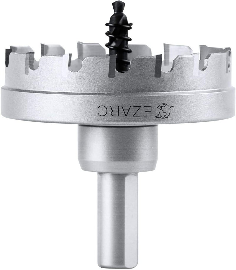 EZARC Carbide Hole Saw Heavy Duty, Hole Cutter for Stainless Steel, Sheet Metal 2-1/16" 52mm - Image 1